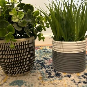 Set of 2 faux plants